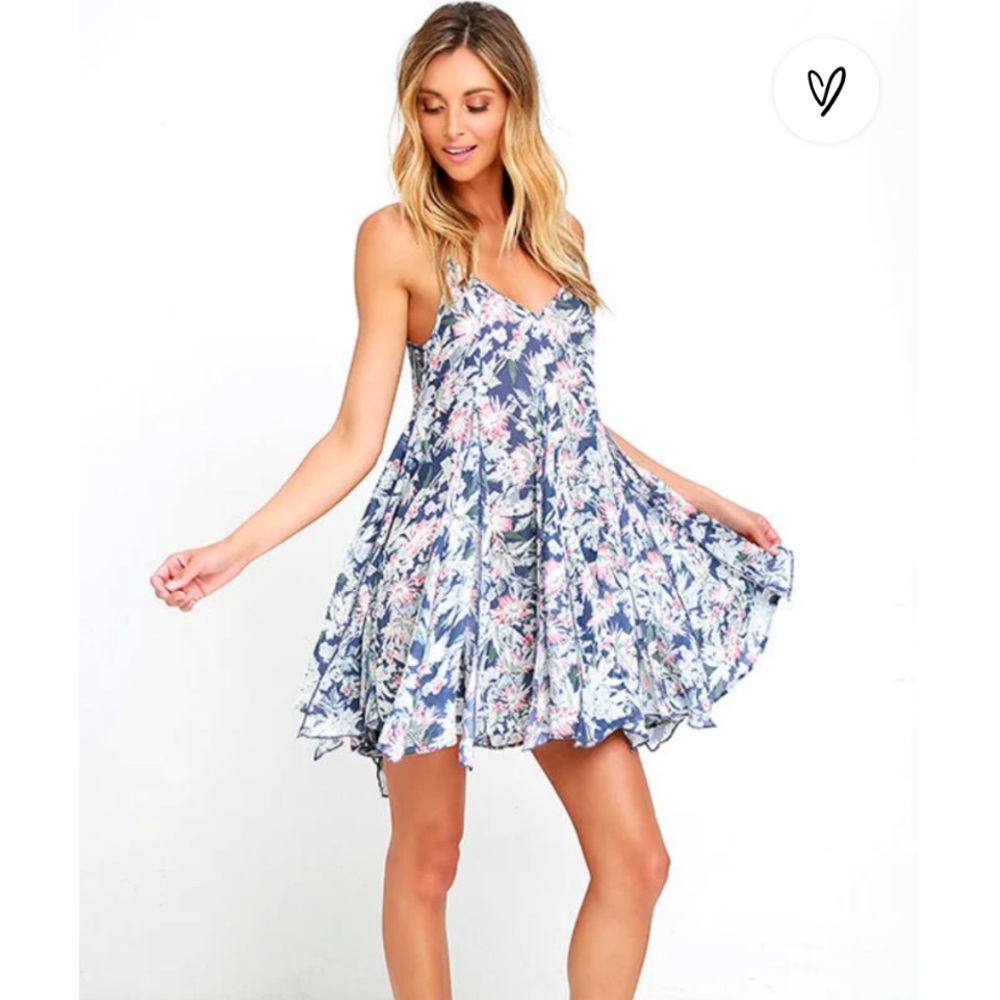 Never worn Lulus For Always Floral Dress